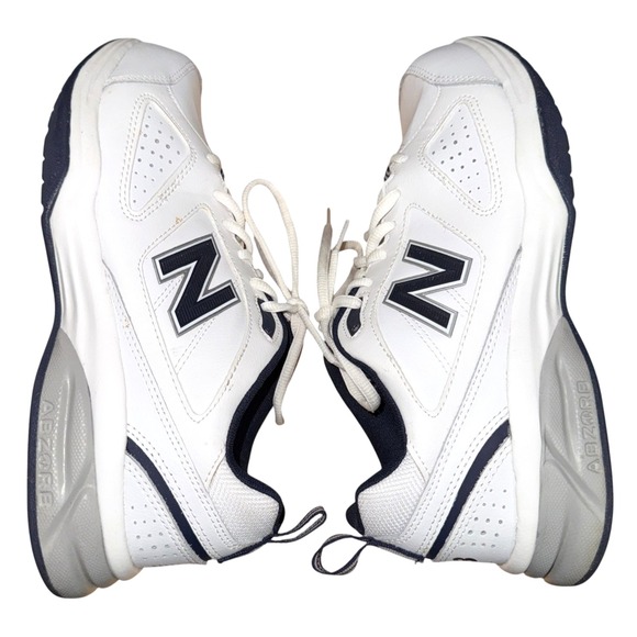 New Balance 623 MENS 8 2E PRE-OWNED Cross Training Shoes Sneakers Leather White - Picture 1 of 15